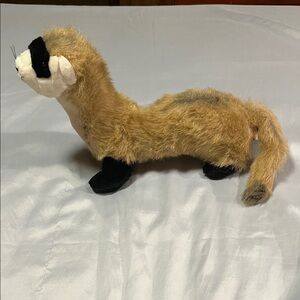 Vintage Plush Ferret Toy Ranger Rick’s Douglas Stuffed Animal Black Footed
